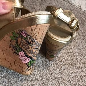 Coach wedge sandals